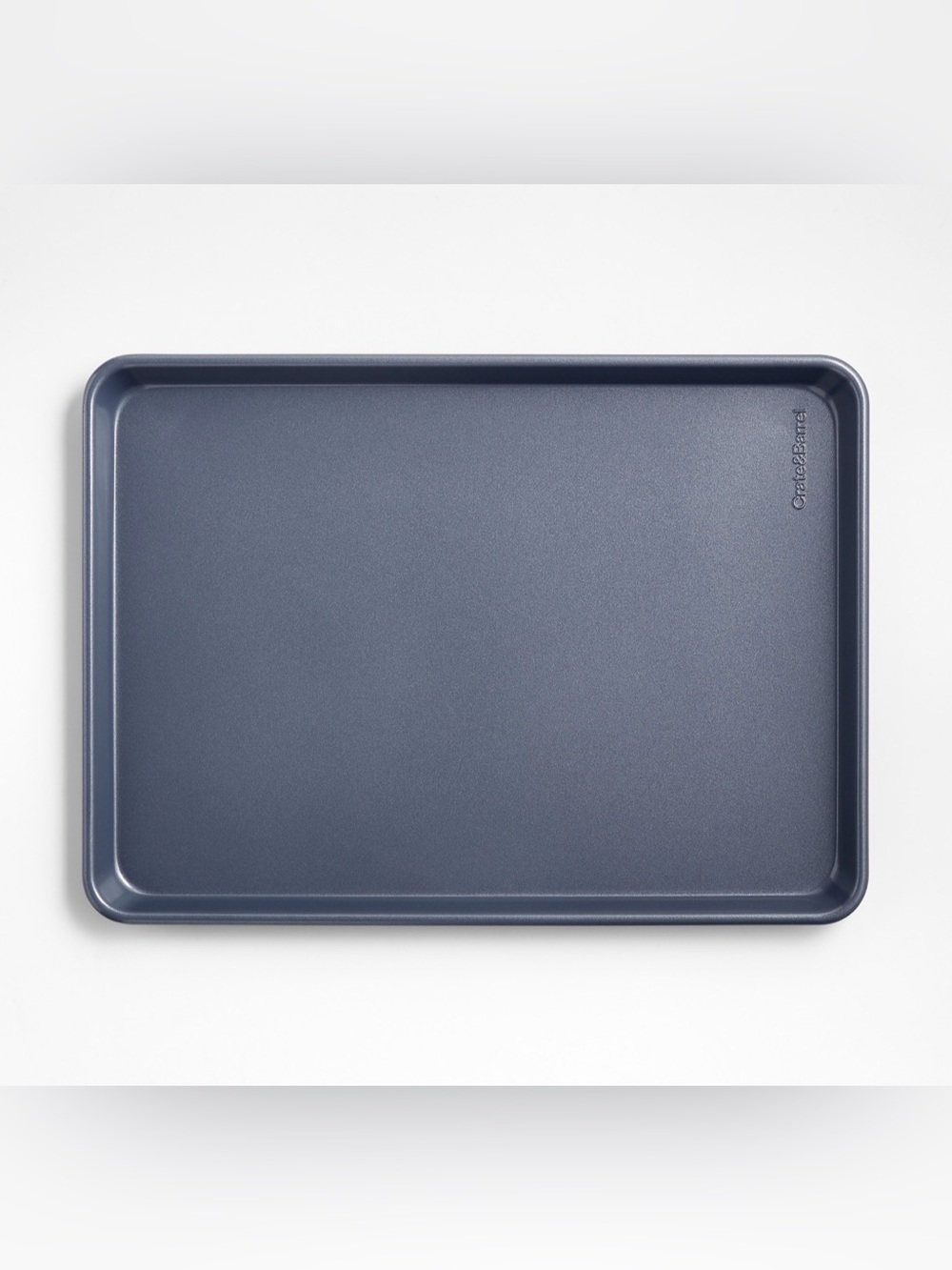 Crate & Barrel Slate Blue Silicone Nonstick Baking Sheet Pan 18x13”/46x33cm
